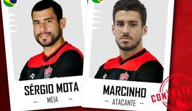 Photo of Vitória oficializa contratações do meia Sérgio Mota e do atacante Marcinho