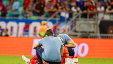 Photo of Pulga não vai para campo e fica na fisioterapia no primeiro treino do Bahia para o jogo contra o Sport