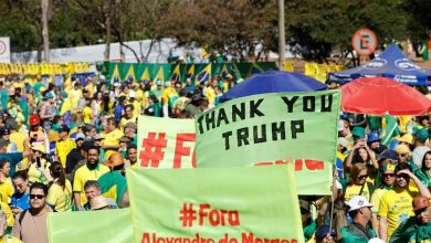 Photo of Em Brasília, bolsonaristas pedem saída de Alexandre de Moraes do STF e anistia em ato no Banco Central