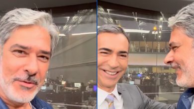 Photo of A menos de 20 dias de deixar o Jornal Nacional, Bonner visita Cesar Tralli no Jornal Hoje