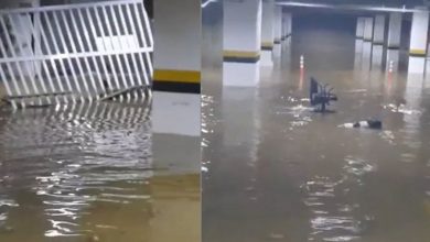 Photo of Garagem da Assembleia Legislativa da Bahia alaga após forte temporal em Salvador