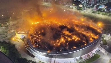 Photo of Incêndio atinge telhado do Velódromo do Parque Olímpico do Rio e mobiliza bombeiros
