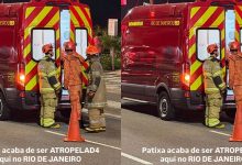 Photo of Patixa Teló cai enquanto andava de patinete e é atendida por ambulância