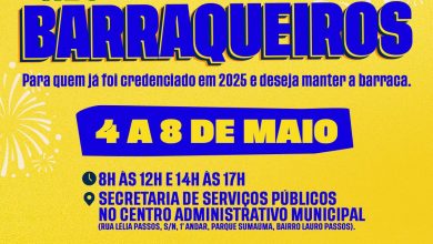 Photo of Recadastramento de barraqueiros para o São João de Cruz 2026 começa na próxima segunda-feira (4)