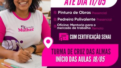 Photo of Cursos do Conexão Mulher têm inscrições prorrogadas e nova data de início