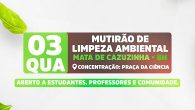 Photo of Mutirão de limpeza da Mata de Cazuzinha marca programação da Semana do Meio Ambiente nesta quarta-feira (3)