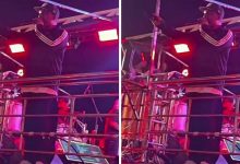 Photo of Márcio Victor se irrita em show após homem jogar gelo no trio: ‘Mete no seu c*’